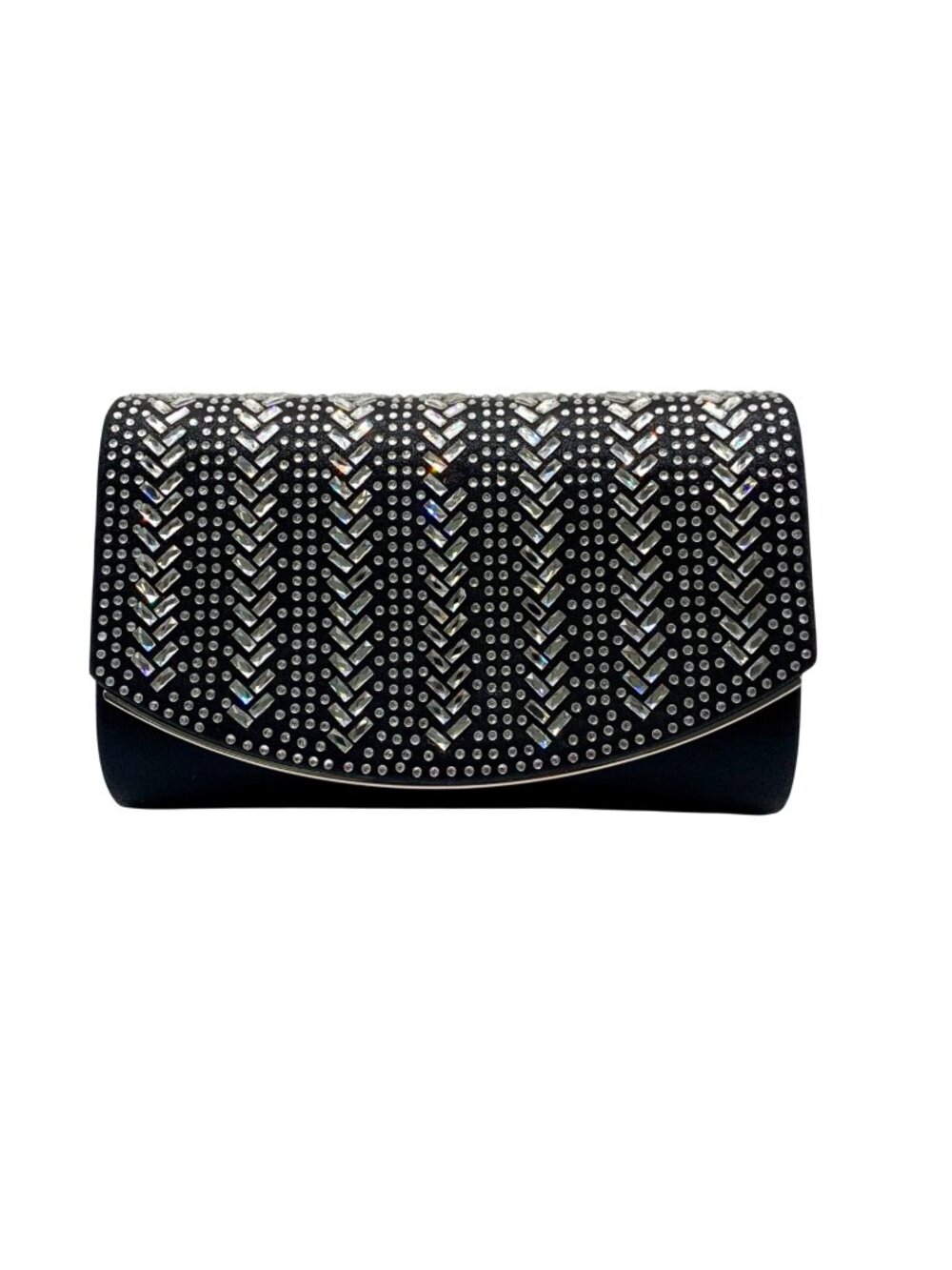 La Regal Black Evening Convertible Clutch & Crossbody